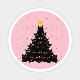 Cat Christmas Tree Magnet
